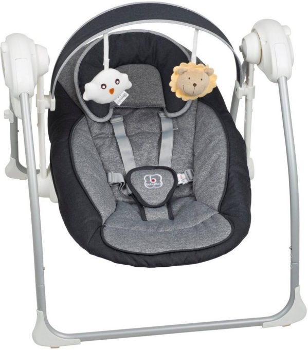BabyGo Babywippe »Dandly, anthracite«, elektrisch, mit Sound