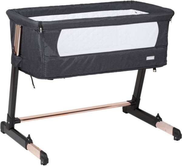BabyGo Beistellbett »Together, goldfarben/schwarz«, faltbar