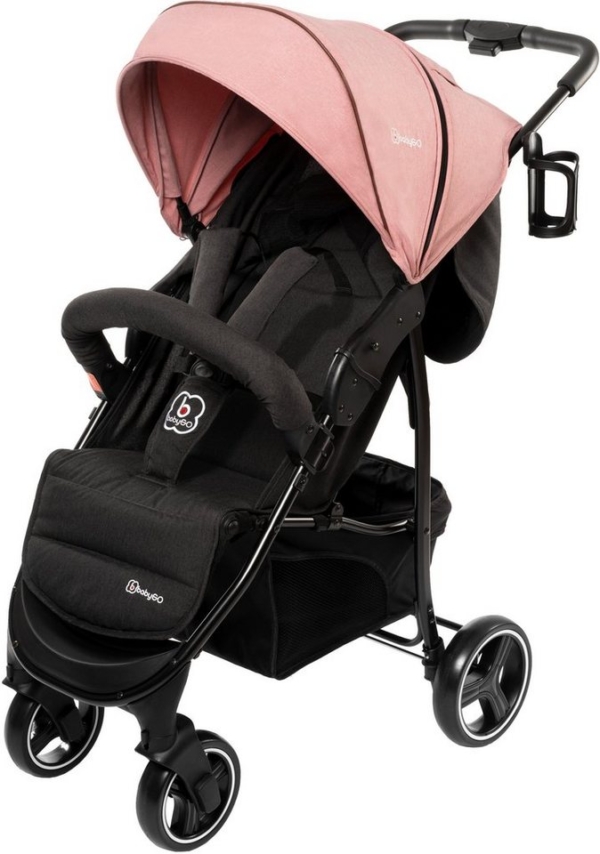 BabyGo Sport-Kinderwagen »Basket, Pink melange«, Buggy