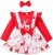 Babykleidung Baby Weihnachten Kleidung Set Overall Baumwolle Langarm Top+Kleid Bekleidungssets Babykleidung Party Herbst Winter Schlafanzug…