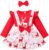 Babykleidung Baby Weihnachten Kleidung Set Overall Baumwolle Langarm Top+Kleid Bekleidungssets Babykleidung Party Herbst Winter Schlafanzug…