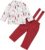 Babykleidung Baby Weihnachten Kleidung Set Overall Baumwolle Langarm Top+Hose Bekleidungssets Babykleidung Party Herbst Winter Schlafanzug Kleidung…