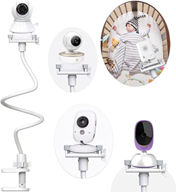 Babyphone Halterung Universal Baby Kamera Babyphone Halter Baby Monitor halter Kein Bohren Verstellbarer Babykameraständer für Kinderzimmer…