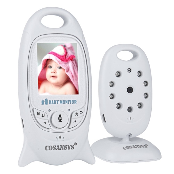 Babyphone mit Kamera COSANSYS Baby Monitor Video Wireless Babyphone 2 Zoll LCD 2.4GHz Digital Baby Überwachung Digitalkamera mit Temperatursensor…