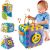 Babyspielzeug 6-18 Monate Baby-Aktivität Würfelspielzeug, 6 in 1 Mehrzweck Spielzentrum mit Musik.Bestes Geschenkspielzeug für Jungen und Mädchen…