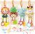 Babyspielzeug für 0, 3, 6, 9, 12 Monate, Handbells Baby Rasseln mit Beißringen Weiches Plüsch Frühentwicklung Kinderwagen Auto Spielzeug für…