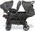 Bambisol – Kombikinderwagen mit Doppelsitz und Autositz Gr0+, für 2 Babys/Zwillinge ab der Geburt (Regenschutz inklusive) TSPSTL