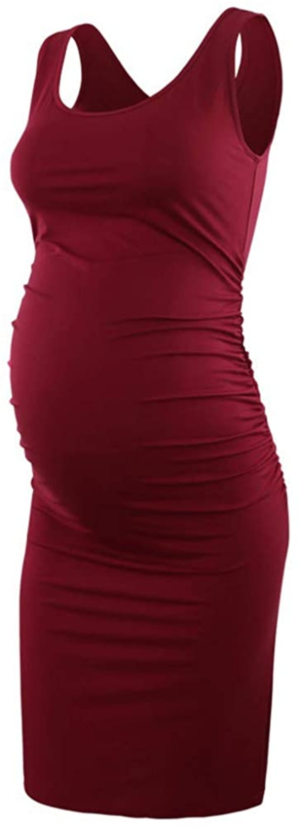 BBHoping Damen Umstandskleid, ärmellos, Trägerkleid, Mama, Babyparty, Schwangerschaftskleid