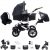 Bebebi Kombi-Kinderwagen »Bebebi myVARIO, 3 in 1 Kombi Kinderwagen Komplett«, 5-Punkte-Sicherheits-Gurt, Einkaufskorb, Frontbügel, Für Neugeborene…