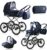 Bebebi Loving | 3 in 1 Kombi Kinderwagen Komplettset | Nostalgie Kinderwagen | Farbe: Blue Ardent