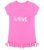 beebielove Sommerkleid »beebielove Love Dress Sommer-Kleidchen knalliges Baby Kleid mit Fransen Jersey-Kleid Pink«