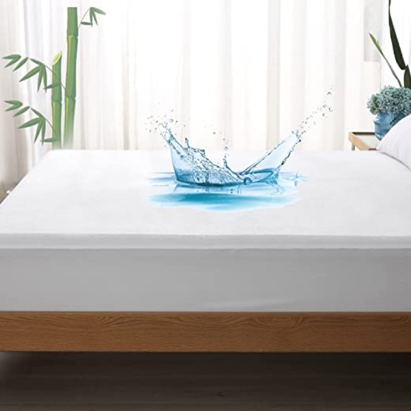 Beedsooth 2er Set Bambus Wasserdichter Matratzenschoner 90x200cm, Atmungsaktiv Matratzenauflage, Matratzenschutz, Anti-Allergie, Gegen Milben