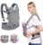 BelleStyle Babytrage – Reine Baumwolle, Atmungsaktiv, Verstellbar Ergonomische Kindertrage/Baby Rückentrage für Neugeborene & Kleinkinder von 0 bis…