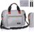 Bello it, Wickeltasche für Neugeborene, Große Wickeltasche, mit Kinderwagenhaken, Thermotaschen, Tragbare Wickelauflage, Grau