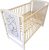 Bello24 – Kinderbett Babybett HAPPY – Ökologisch und aus Massivholz 3 fach höhenverstellbar 60 x 120 cm Weiß