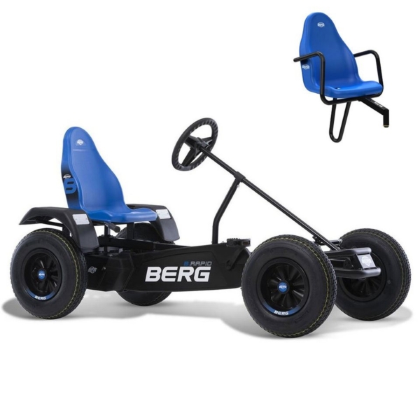 Berg Go-Kart »BERG Gokart B. Rapid Blue blau BFR inkl. Soziussit«, inkl. Zweitsitz