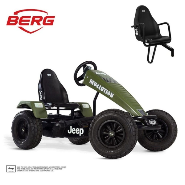 Berg Go-Kart »BERG Gokart Jeep® Revolution E-Motor Hybrid oliveg«
