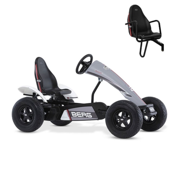 Berg Go-Kart »BERG Gokart Race GTS grau XXL BFR inkl. Soziussitz«, mit Zweitsitz