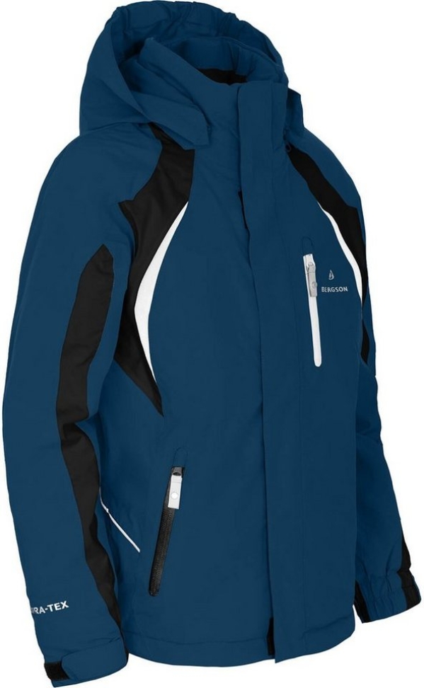 Bergson Winterjacke »JENS« Kinder Skijacke, wattiert, 12000 mm Wassersäule, Normalgrößen, poseidon blau