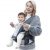 besrey Bauchtrage »Babytrage mit Hüftsitz Rückentrage Kindertrage ab Geburt«, Allergiker geeignete Material