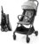 besrey Buggy Kinderwagen Ultraleichte Kinderwagen Reisebuggy Flugreise Faltbare Kinderbuggy mit einem Handgriff Allrad Stoßdämpfer Grau