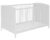Best For Kids Gitterbett 2 in 1 Patrick 70×140 cm Juniorbett Kinderbett Babybett in Zwei Farben (Weiß-1A)