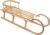Best For Kids Hörnerrodel 120 cm mit Rückenlehne + Zugleine Rodelschlitten Davoser aus Holz bis 200 kg belastbar