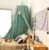 Betthimmel Babybett, Kinder Moskitonetz Spitze Baldachin, Mädchen Prinzessin Baumwolle Bettvorhang für Spiel Lesen Schlafzimmer Ankleidezimmer (Grün)
