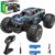 BEZGAR 20 Blau Ferngesteuertes Auto, Maßstab 1:20 2WD Höchstgeschwindigkeit 15 Km/h Elektrisches Spielzeug Offroad 2,4 GHz RC Truck Crawler mit…