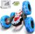 BEZGAR RC Stunt Auto, 4WD Ferngesteuertes Auto Doppelte doppelseitige 360°-Drehung Fahrzeuge Rc Offroad Spielzeug, 2 wiederaufladbare Batterien…