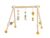 BIECO Baby Gym »Bieco Spieltrapez Spielbogen Baby Holz mit Schaf Figuren & Kugeln Spielebogen Holz Baby Spieltrapez Holz Baby Mobile Holz Activity…