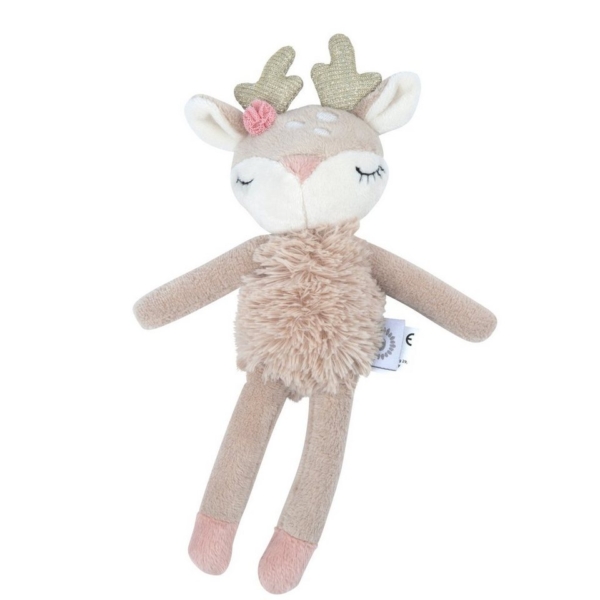 BIECO Plüschfigur »Bieco Plüsch Reh Spieltier Baby mit Rassel ca. 22 cm niedliches Baby Kuscheltier Baby Spielzeug Rassel Kuscheltier Baby Baby…