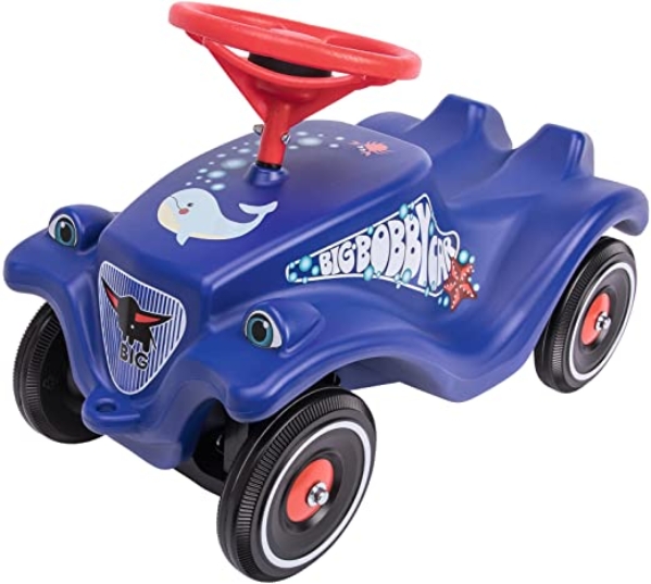 BIG-Bobby-Car Classic Ocean & Polis – Kinderfahrzeug mit Aufklebern in Ozean und Polis Design, für Jungen und Mädchen, belastbar bis zu 50 kg,…