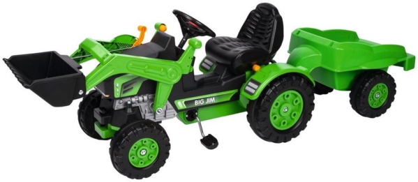 BIG Trettraktor »BIG-Jim-Loader«, BxTxH: 109x52x47 cm, mit Trailer