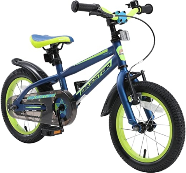BIKESTAR Kinderfahrrad 14 Zoll für Mädchen und Jungen ab 4 Jahre | Kinderrad Urban Jungle | Fahrrad für Kinder | Risikofrei Testen