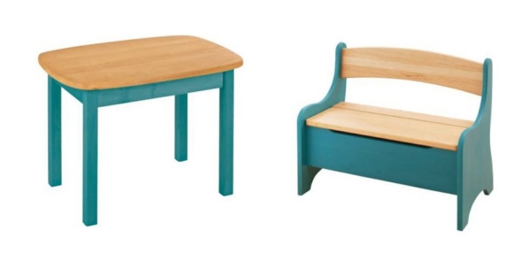 BioKinder – Das gesunde Kinderzimmer Kindersitzgruppe »Levin«, mit Tisch und Sitzbank, Sitzhöhe 30 cm