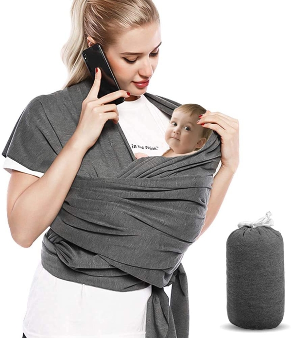 Bizcasa Babytragetücher Elastisches Baby-Tragetuch für Neugeborene, Elastisches Tragetuch Neugeborene, Tragetuch Baby Elastisch