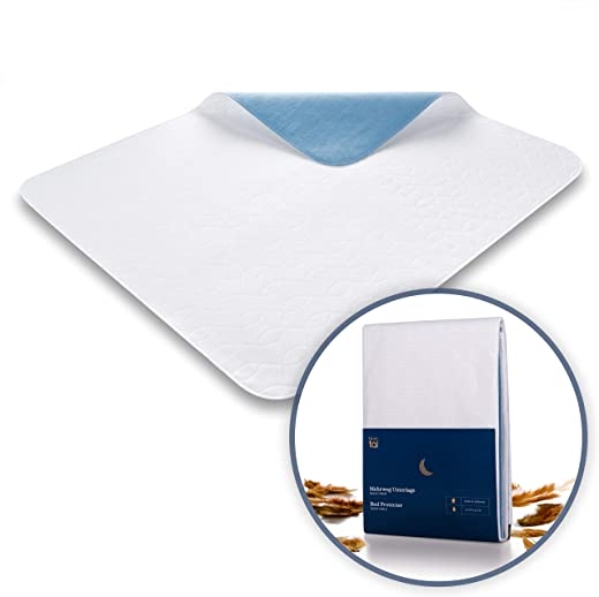 Blumtal Matratzenauflage, wasserdicht und waschbar – Saugvlies, 75x90cm, Inkontinenzunterlage (2er-Set)