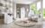 BMG Babyzimmer-Komplettset »Luis«, (Set, 5-St), Bett + Wickelkommode + 2-trg. Schrank + Standregal + Wandboard