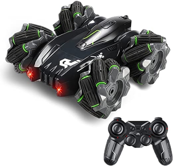 BMSARE Ferngesteuertes Auto für Kinder, 2,4GHz Stunt RC Auto, Doppelseitiges 360° Rollendes Auto mit Wiederaufladbares Akku, 4WD High Speed Offroad…