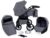Boston GaGaDumi 3in1 Kombi – Kinderwagen Liegewanne Buggy Autositz Carlo (B1-Grey jeans)