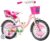 breluxx Kinderfahrrad »Kinderfahrrad 16 Zoll Princess mit Rücktrittbremse, ab 4 Jahren, inkl. Fahrradkorb + Stützräder«, 1 Gang, ohne Schaltung