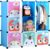 BRIAN & DANY Erweiterbares Kinderregal Kinder Kleiderschrank Stufenregal Bücherregal mit Türen, tiefere Fächer als normal (45 cm vs. 35 cm), 110 x…