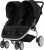 BRITAX RÖMER Buggy B-AGILE DOUBLE, Zwillingsbuggy klein zusammenklappbar und kompakt für zwei Kinder, von Geburt bis 4 Jahre, Cosmos Black