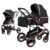 Bronea Sport-Kinderwagen »Bronea EXQUISE Kinderwagen 3 in 1 schwarz / champagner Inkl. MATRATZE, Buggy, Auto-Babyschale, Zusammenklappbar mit…