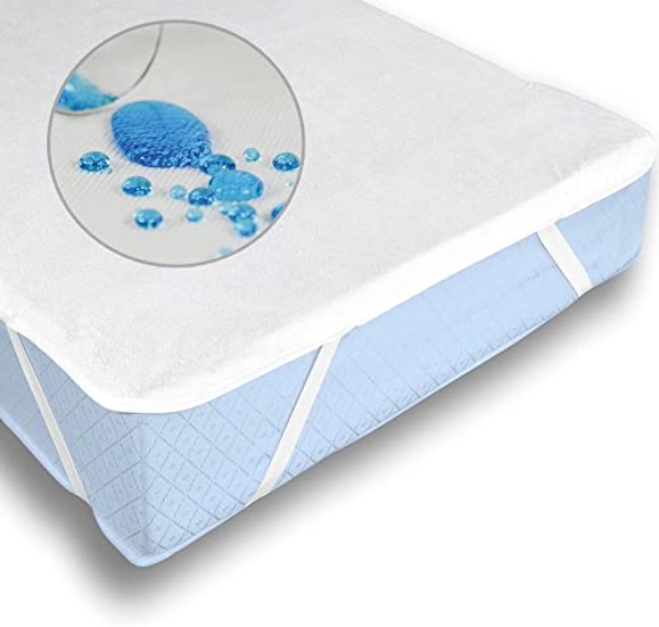 Buymax 2er Set Wasserdichter Matratzenschoner 60 x 120 cm Atmungsaktive Matratzenauflage Matratzenschutz Babybett Kinderbett