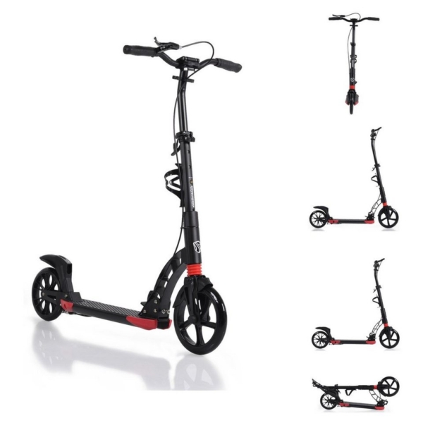Byox Cityroller »Kinderroller Contrast«, klappbar, Handbremse, Seitenständer, Flaschenhalter