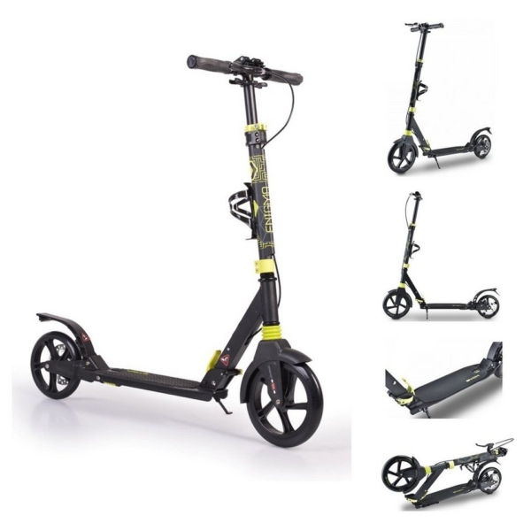 Byox Cityroller »Kinderroller Enigma«, Frontlicht klappbar Stoßdämpfer Bremse Flaschenhalter