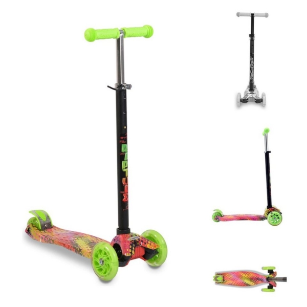 Byox Cityroller »Kinderroller Scooter Rapture«, aus Alu, Wassertransferdruck, PU Leuchträder