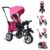 Byox Dreirad »Dreirad Tricycle Scar«, Dreirad klappbar Gummireifen Sitz drehbar Tasche Schiebegriff